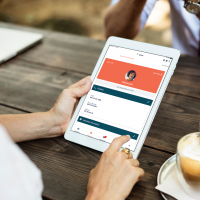 Person Holding Tablet With Responsum For Long COVID On Screen